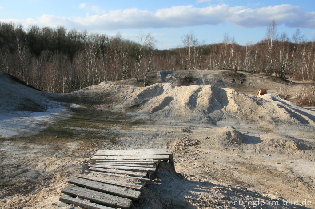 Detailansicht von Kalkberg im Wurmtal bei Würselen