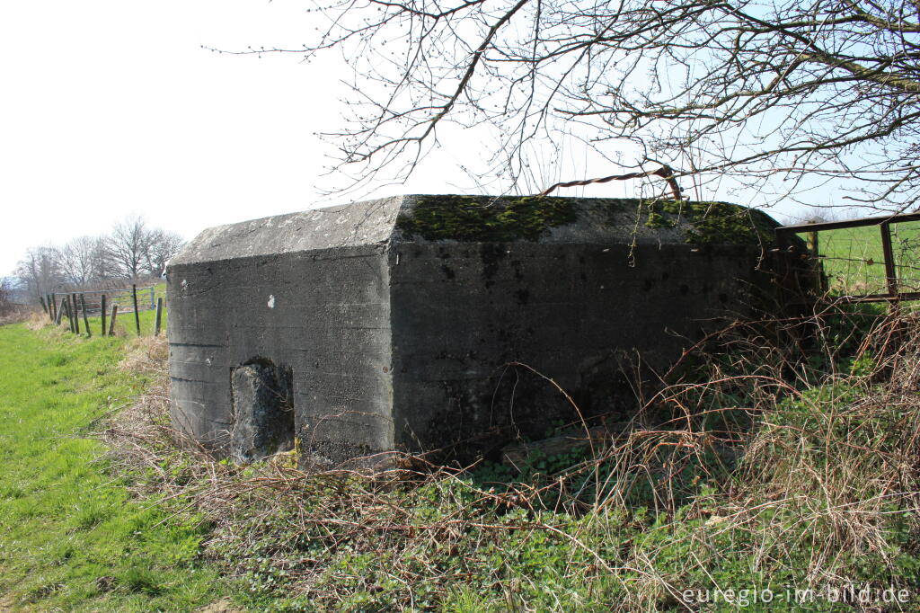 Detailansicht von Kasematte aus dem 2. Weltkrieg bei Epen (NL), im Göhltal