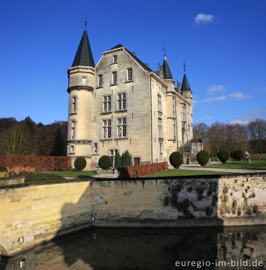 Detailansicht von Kasteel Schaloen in Oud Valkenburg an der Geul