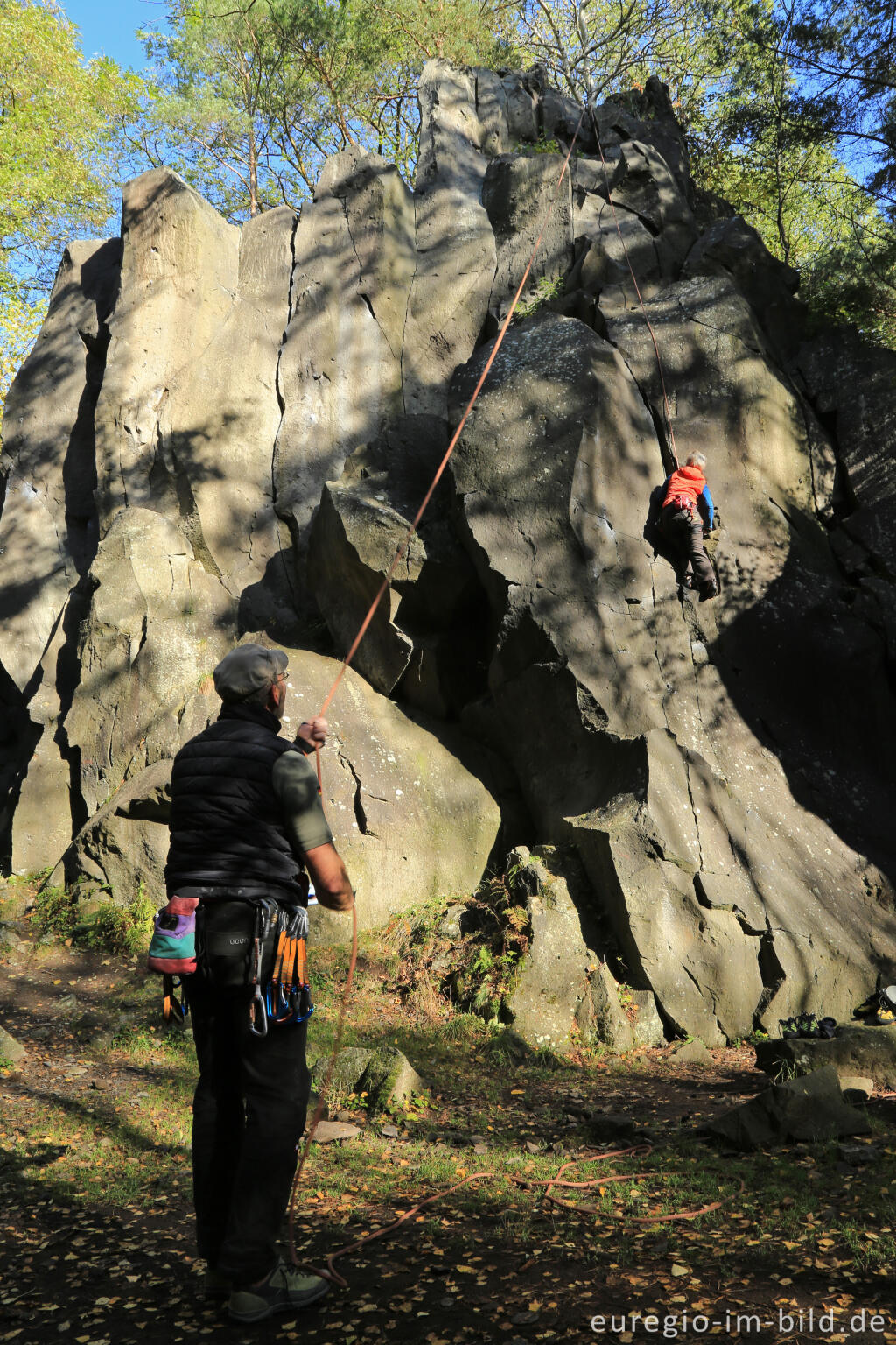 Detailansicht von Klettergebiet Grubenlandschaft Kottenheimer Winfeld