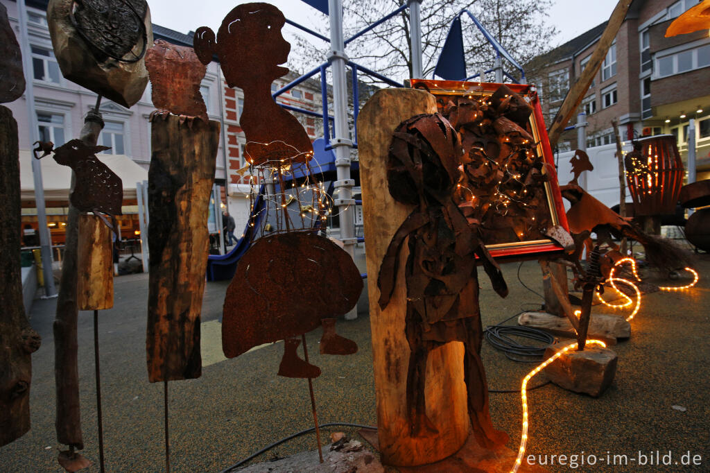 Detailansicht von Kupferstädter Schmiedeweihnacht, Stolberg in der Nordeifel