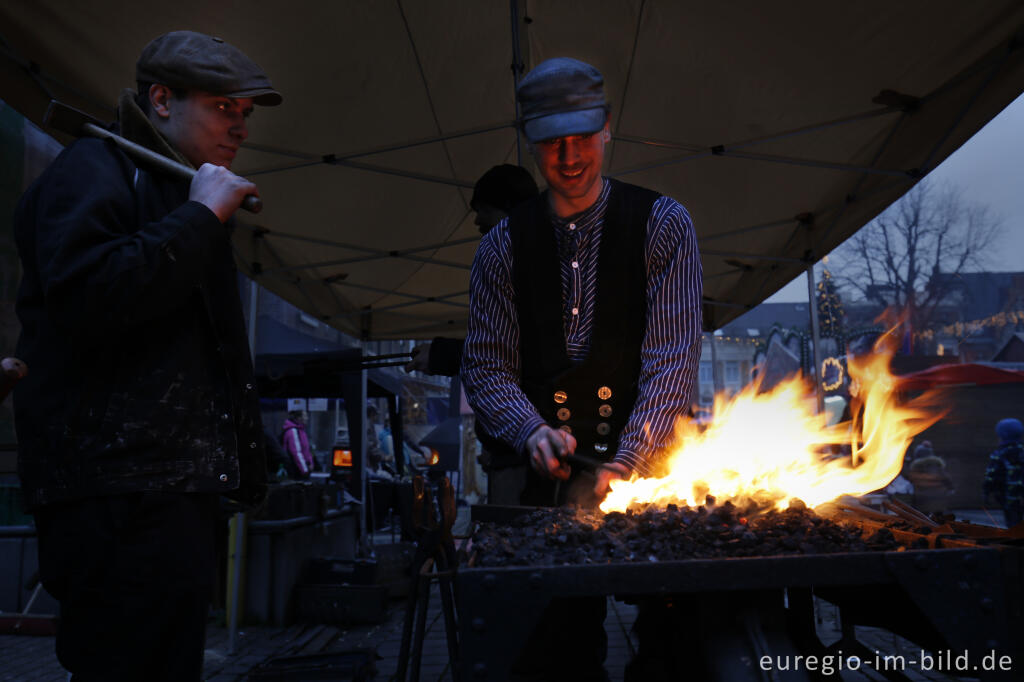 Detailansicht von Kupferstädter Schmiedeweihnacht, Stolberg in der Nordeifel