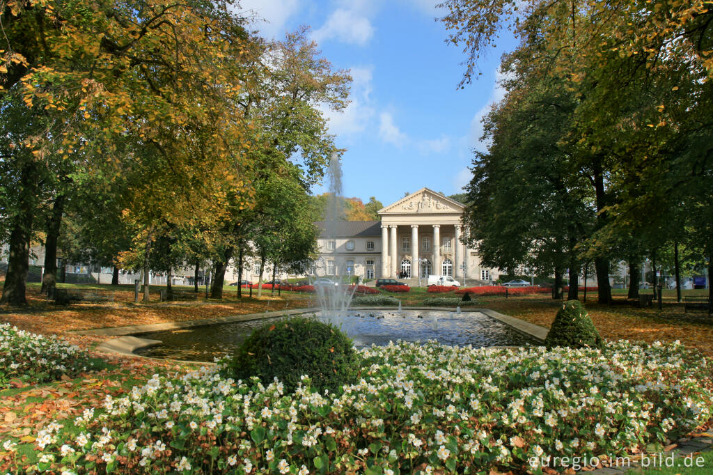 Detailansicht von Kurpark Monheimsallee mit Spielcasino, Aachen