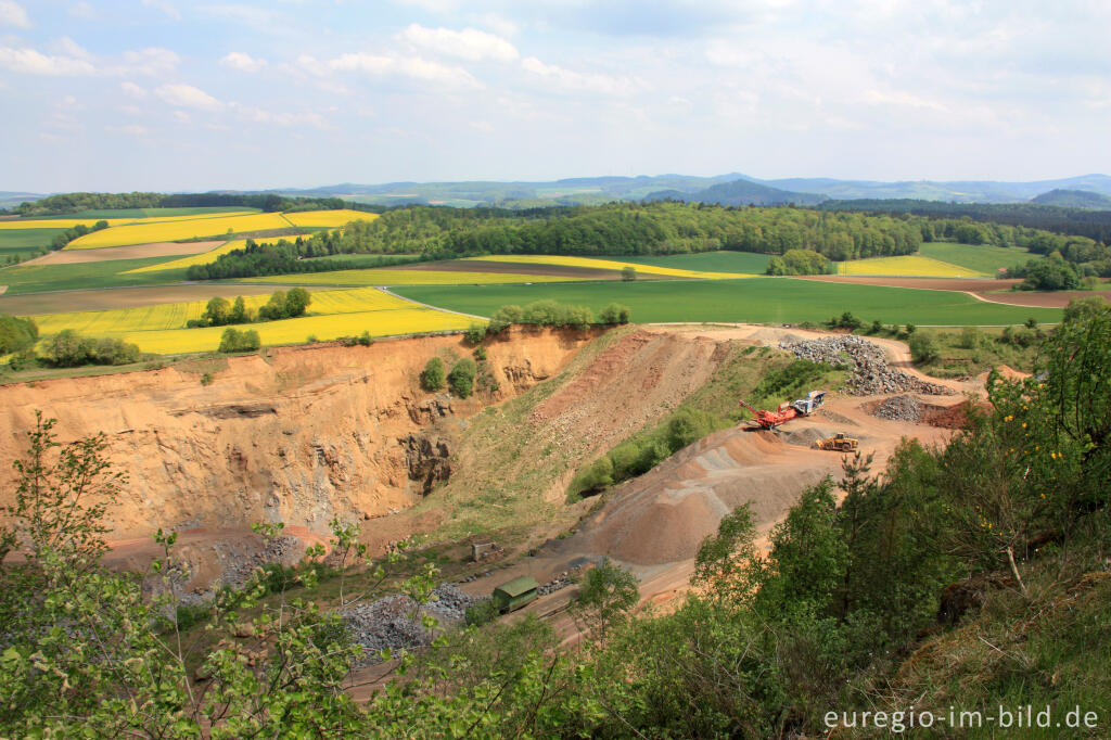 Lavatagebau im "Rother Kopf", Blick vom Aussichtspunkt