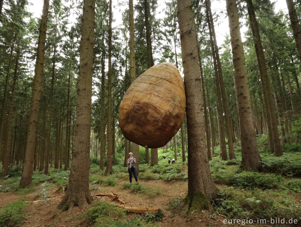 Detailansicht von Mels Dees: "SHELTERING", Grenzkunstroute021-fragil