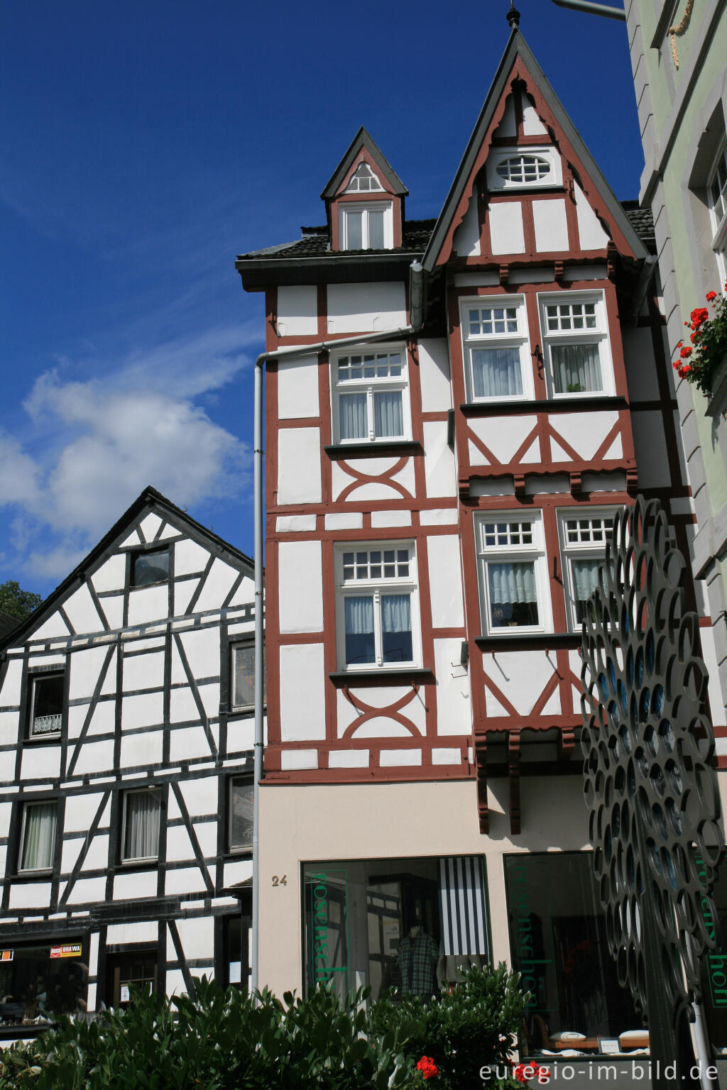 Detailansicht von Monschau in der Eifel