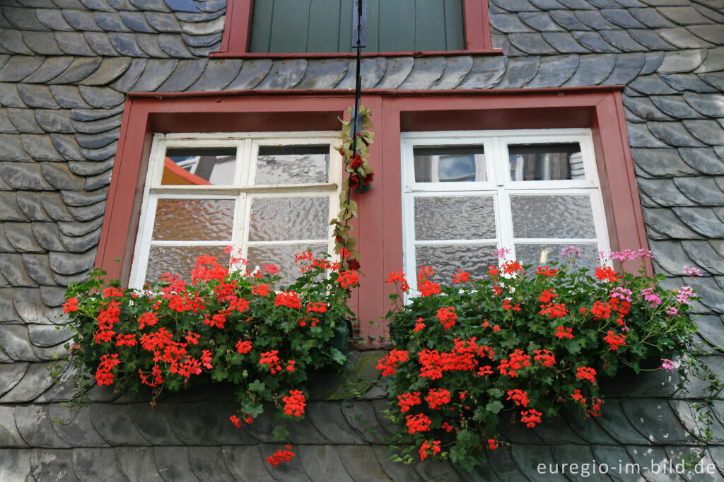 Detailansicht von Monschau in der Eifel