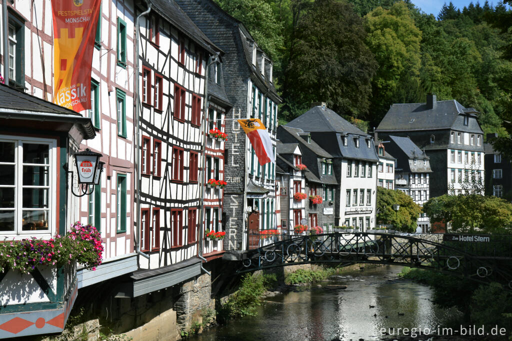 Detailansicht von Monschau in der Eifel