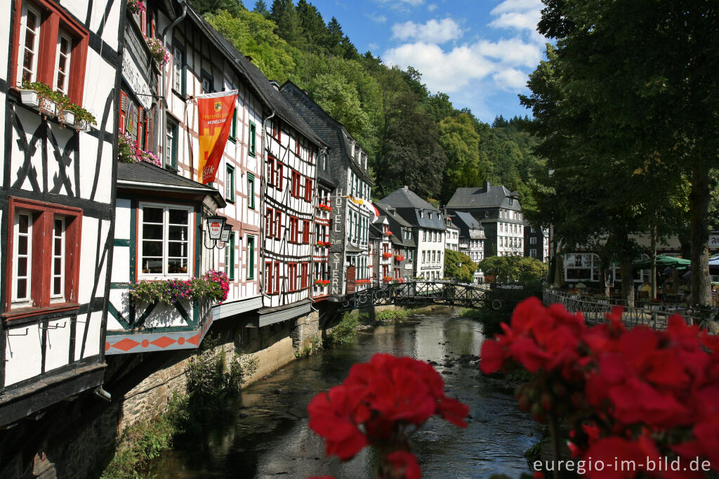 Detailansicht von Monschau in der Eifel