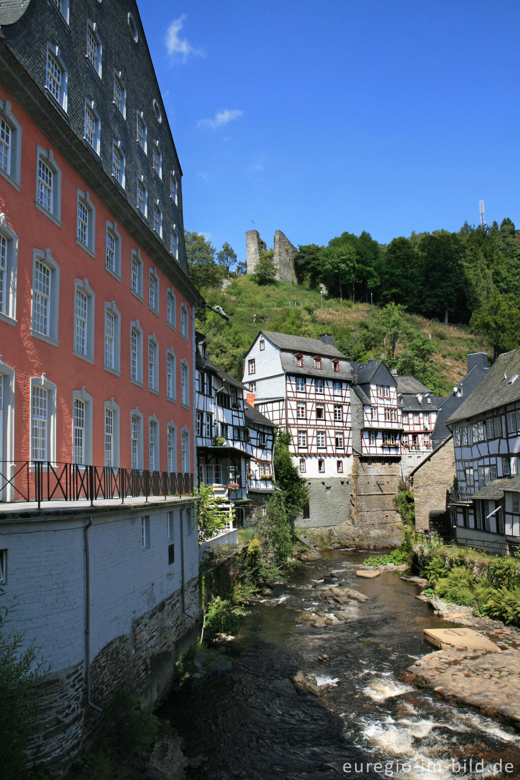 Detailansicht von Monschau in der Eifel