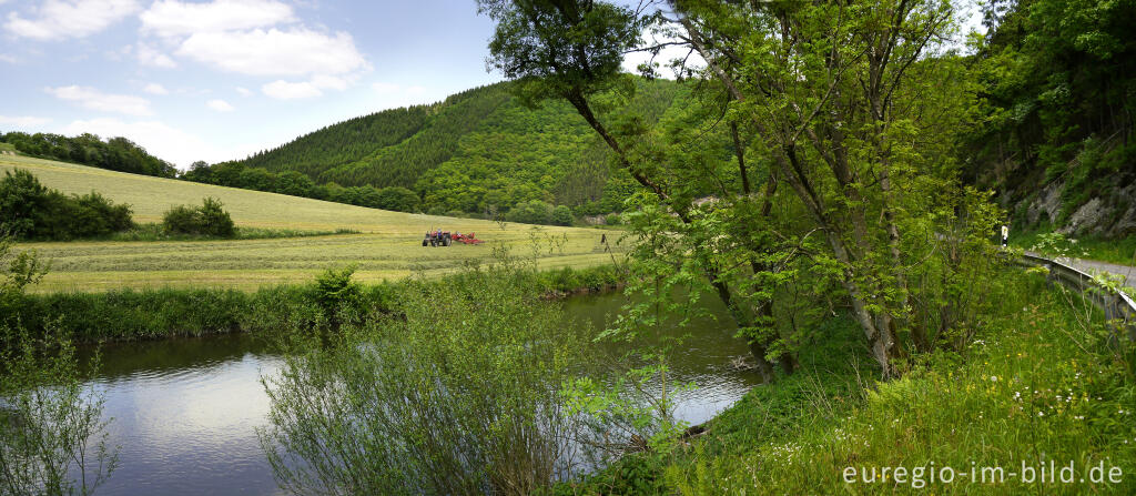 Detailansicht von Ourtal zwischen Welchenhausen und Stupbach (Stoubach)