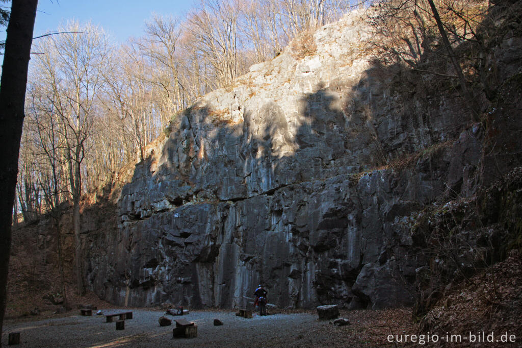 Detailansicht von Outdoor Climbing im Tal der Göhl bei Kelmis