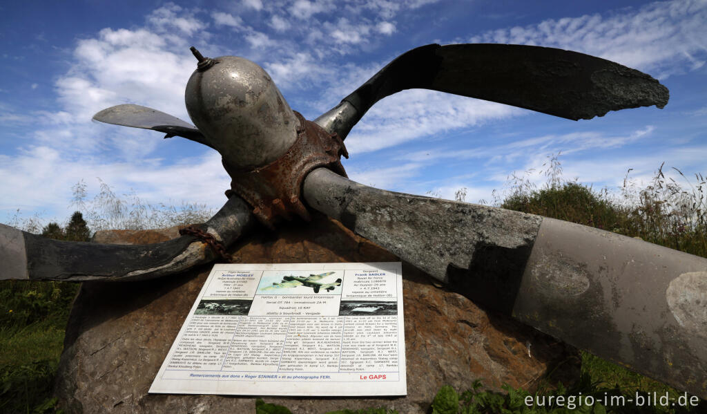 Detailansicht von Propeller einer englischen Halifax II aus dem 2. Weltkrieg