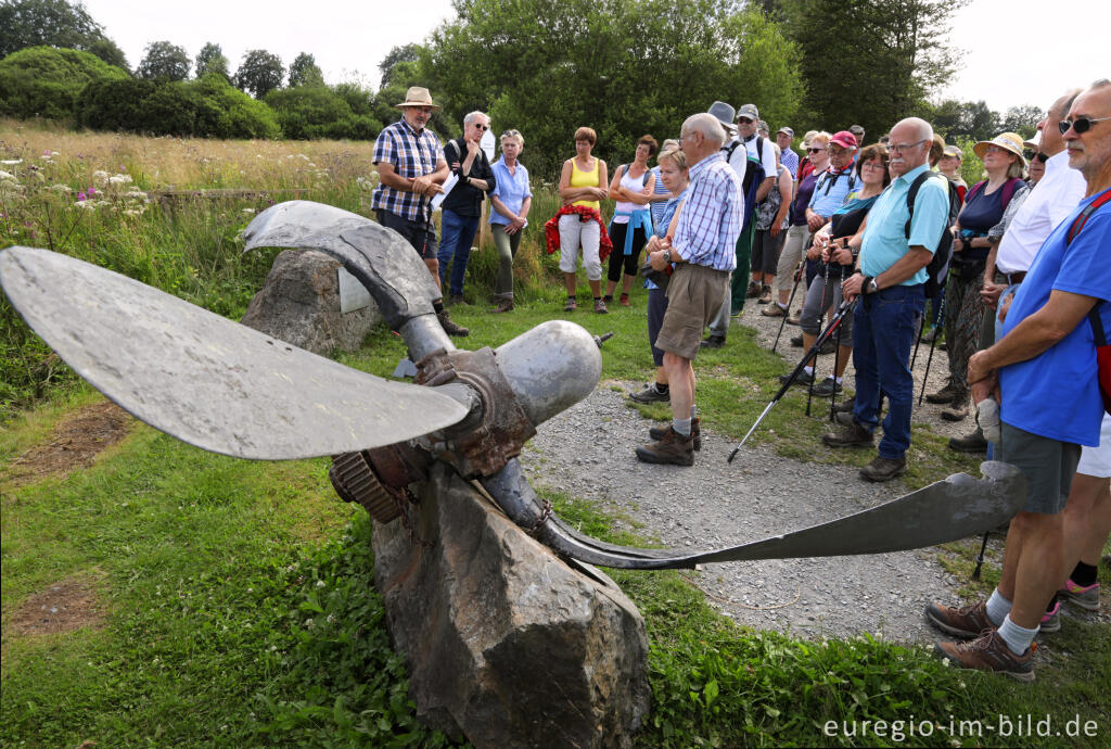 Detailansicht von Propeller einer englischen Halifax II aus dem 2. Weltkrieg