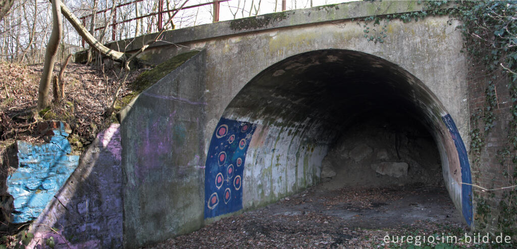 Detailansicht von Relikt aus der Zeit des Bergbaus in Plombières