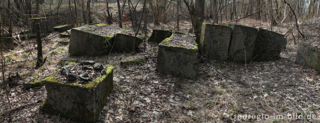 Detailansicht von Relikte aus der Zeit des Bergbaus in Plombières