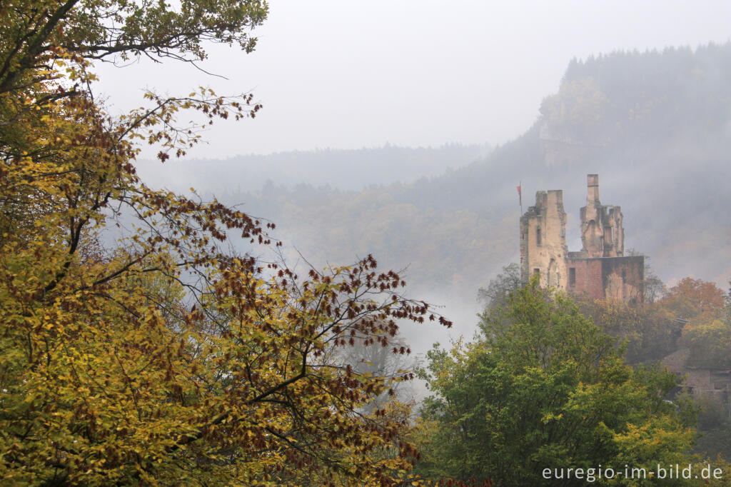 Detailansicht von Ruine der Burg Ramstein