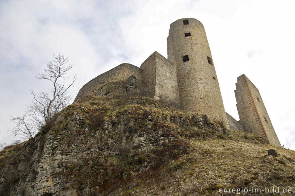 Detailansicht von Ruine der Burg Schönecken 