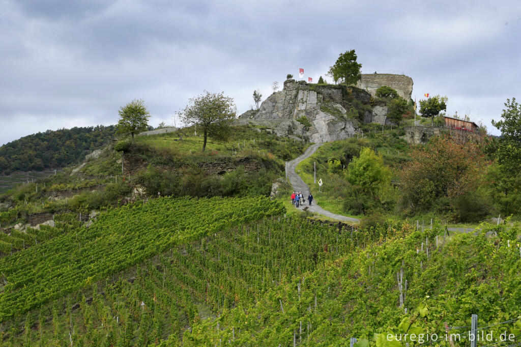 Detailansicht von Ruine der Saffenburg bei Mayschoß