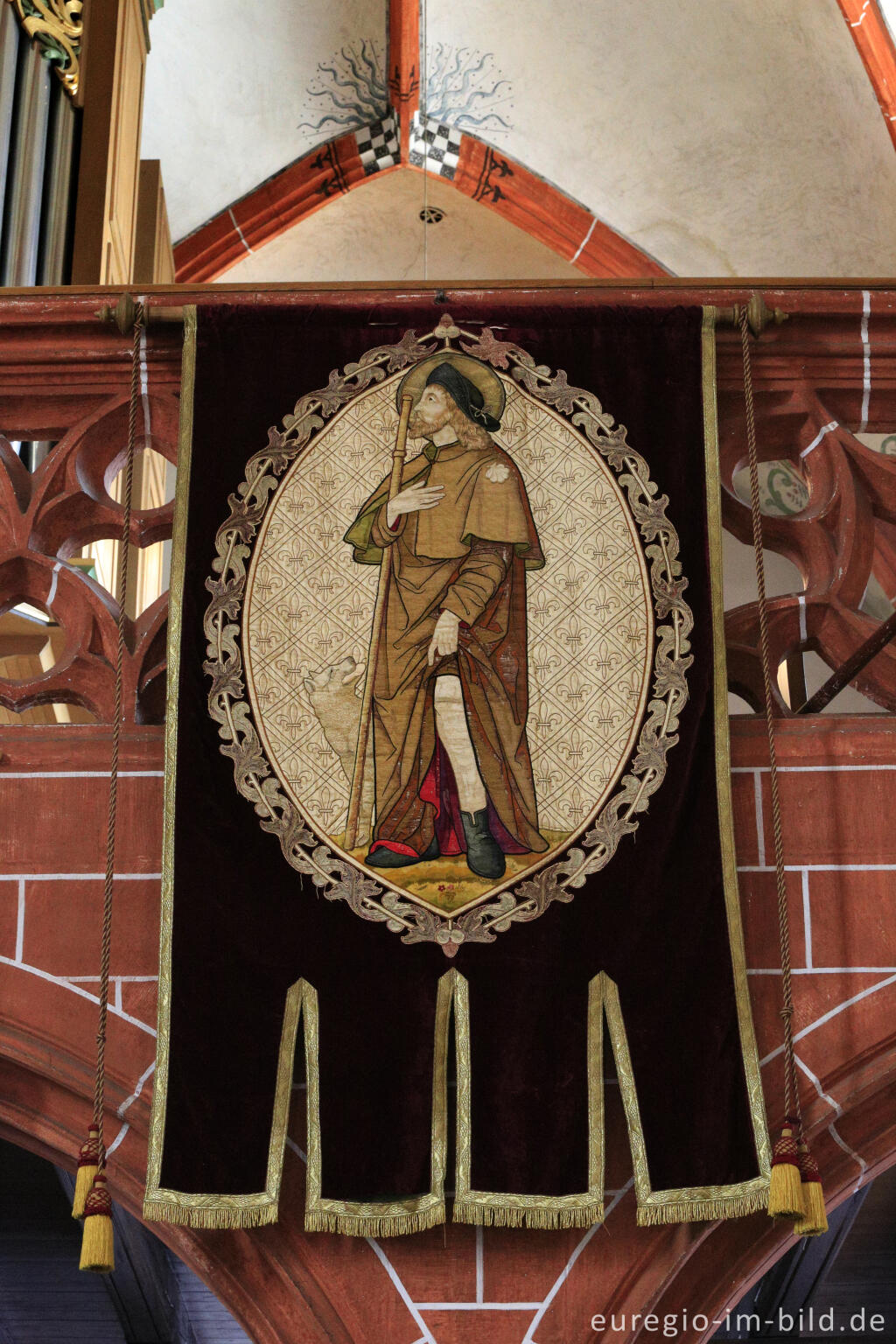 Detailansicht von Sankt Rochus in der Pfarrkirche St. Nikolaus in Neuerburg