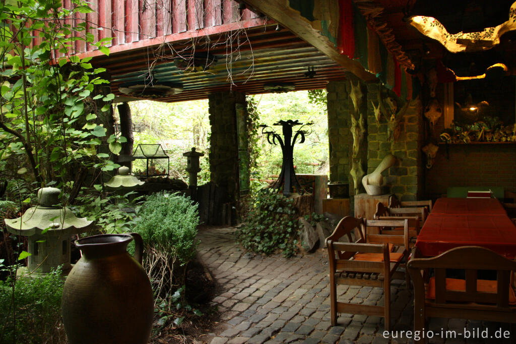 Detailansicht von Schädelterrasse, Hortus Dialogus