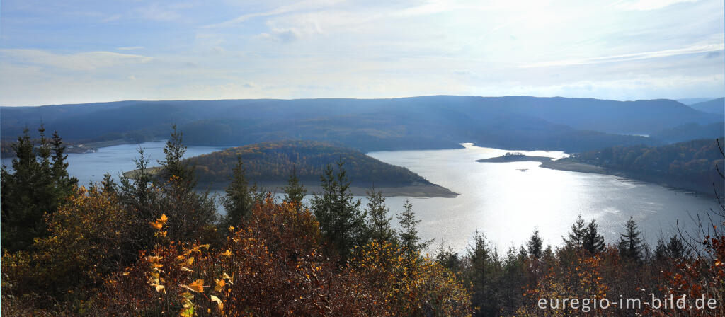 Detailansicht von "Schöne Aussicht" bei Schmidt, Blick auf den Rursee