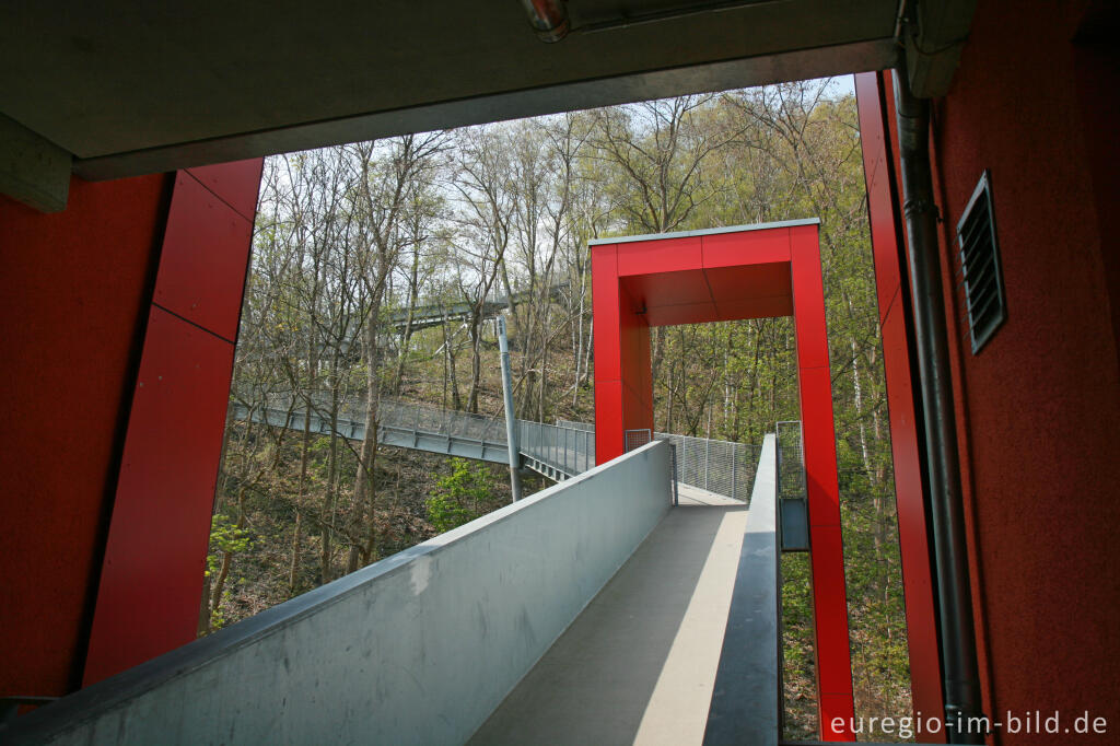 Detailansicht von Schwebebrücke im Carl-Alexander-Park, Baesweiler