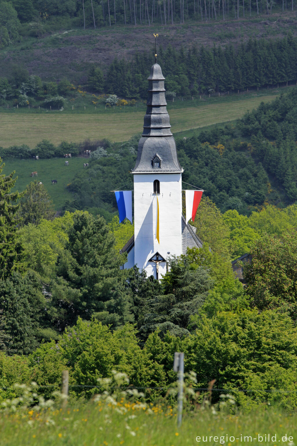 Detailansicht von St. Hubertus-Kapelle von Weweler bei Burg-Reuland