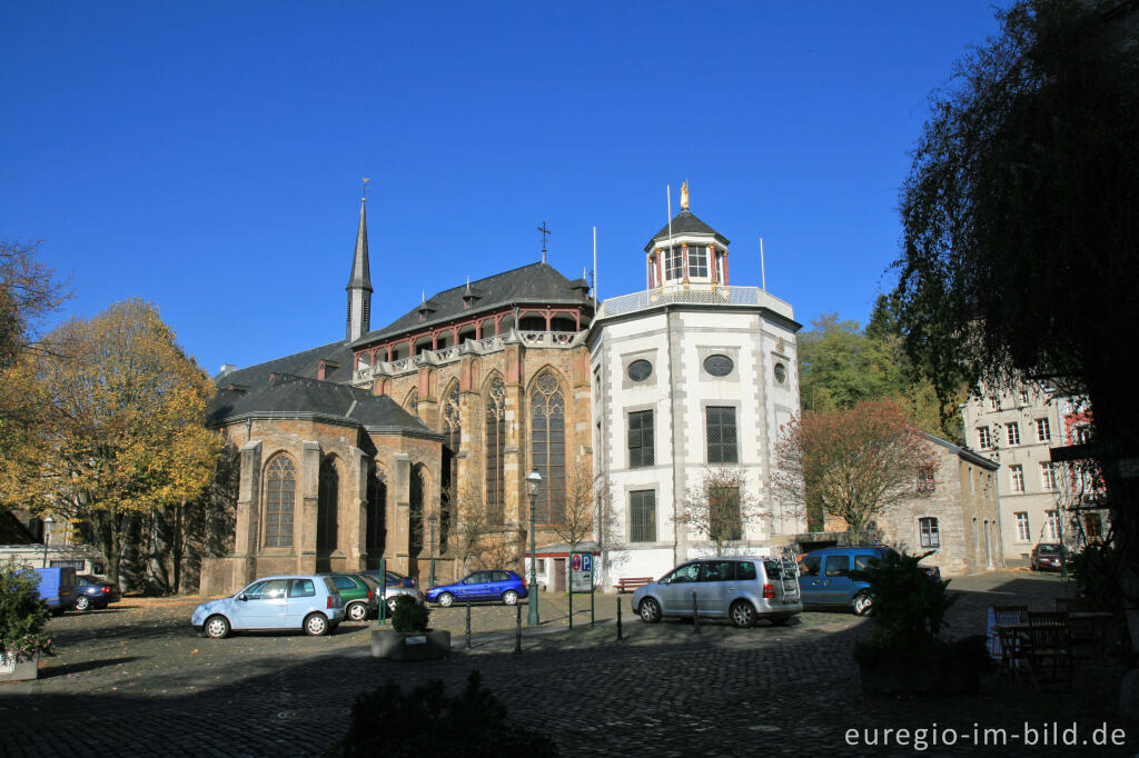 Detailansicht von St. Kornelius mit Korneliusmarkt, Kornelimünster