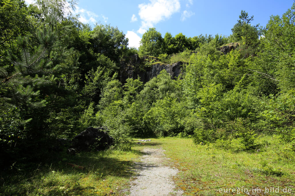 Detailansicht von Steinbruch im Freizeitgelände Walheim