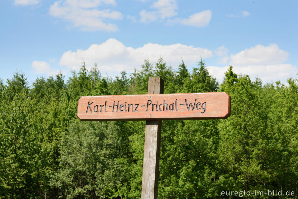 Detailansicht von Straßenschild auf der Sophienhöhe