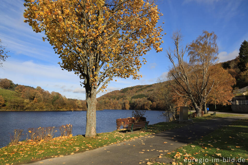 Detailansicht von Uferpromenade in  Einruhr, Gemeine Simmerath