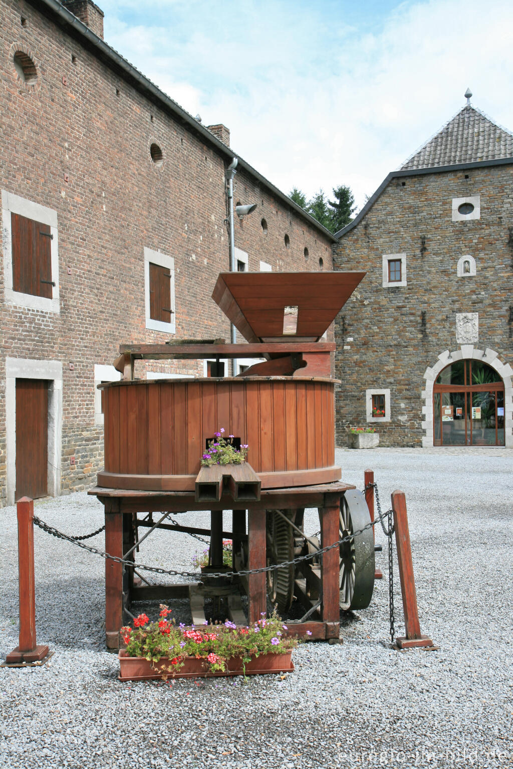 Detailansicht von Val Dieu, historische Mühle