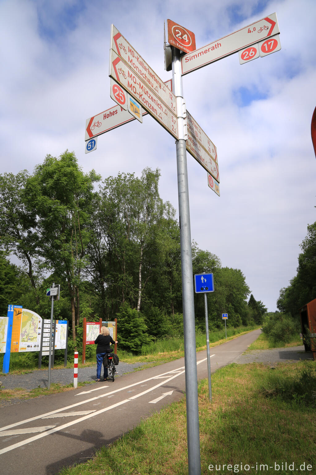 Detailansicht von Vennbahn-Radweg, Knotenpunkt