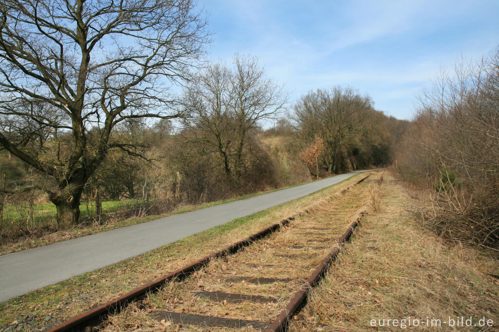 Detailansicht von Vennbahntrasse südlich von Kornelimünster