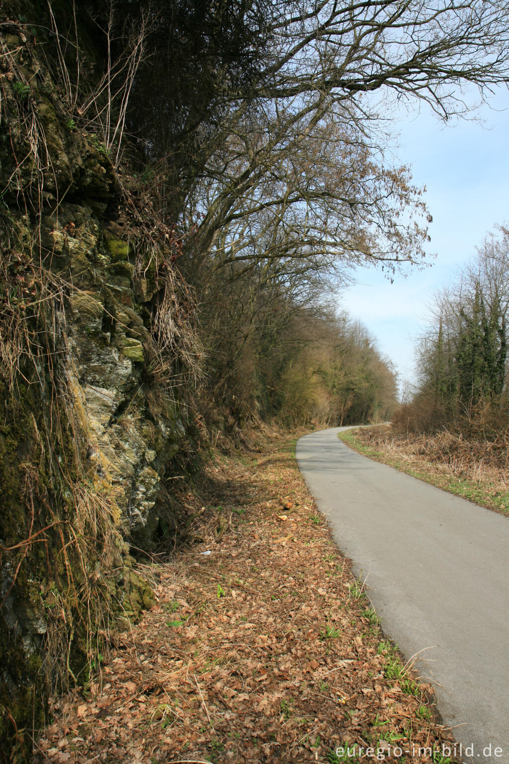 Detailansicht von Vennbahntrasse südlich von Kornelimünster