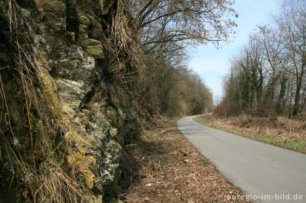 Detailansicht von Vennbahntrasse südlich von Kornelimünster