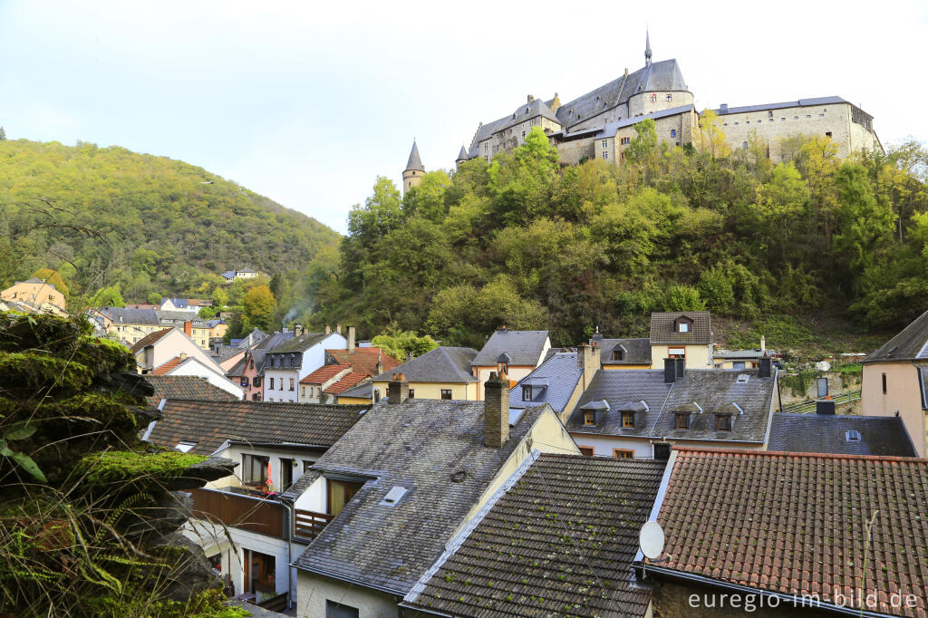 Detailansicht von Vianden im Ourtal