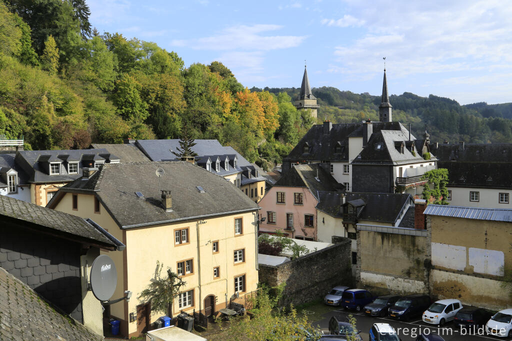 Detailansicht von Vianden im Ourtal