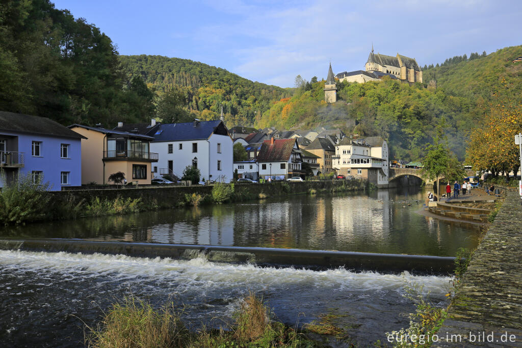 Detailansicht von Vianden im Ourtal