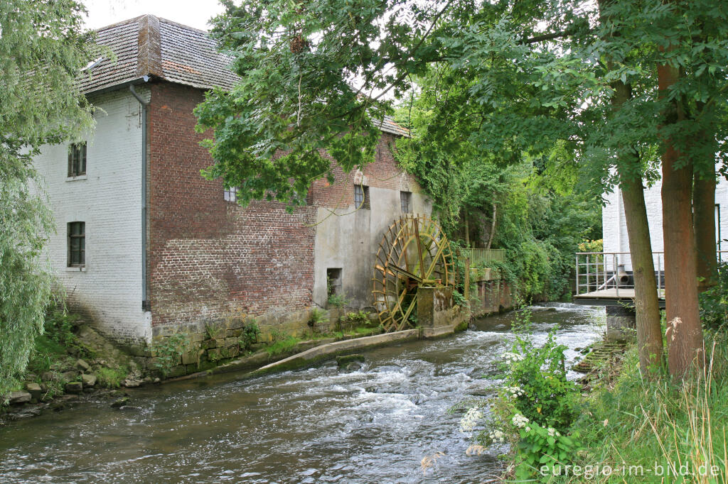 Detailansicht von Wassermühle an der Wurm bei Rimburg (D) 