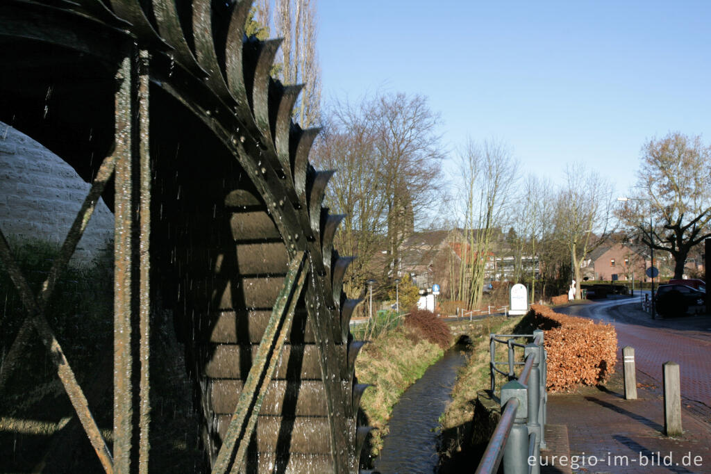 Detailansicht von Wassermühle in Gulpen, NL