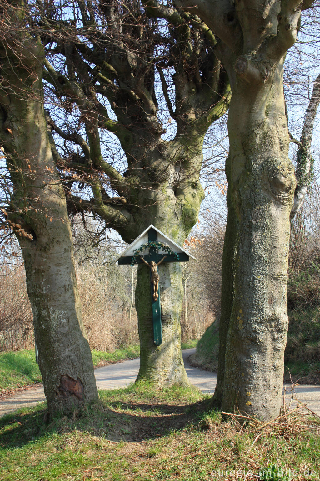 Detailansicht von Wegekreuz am Lingbergweg / Klopdriesscherweg bei Epen im Göhltal, NL