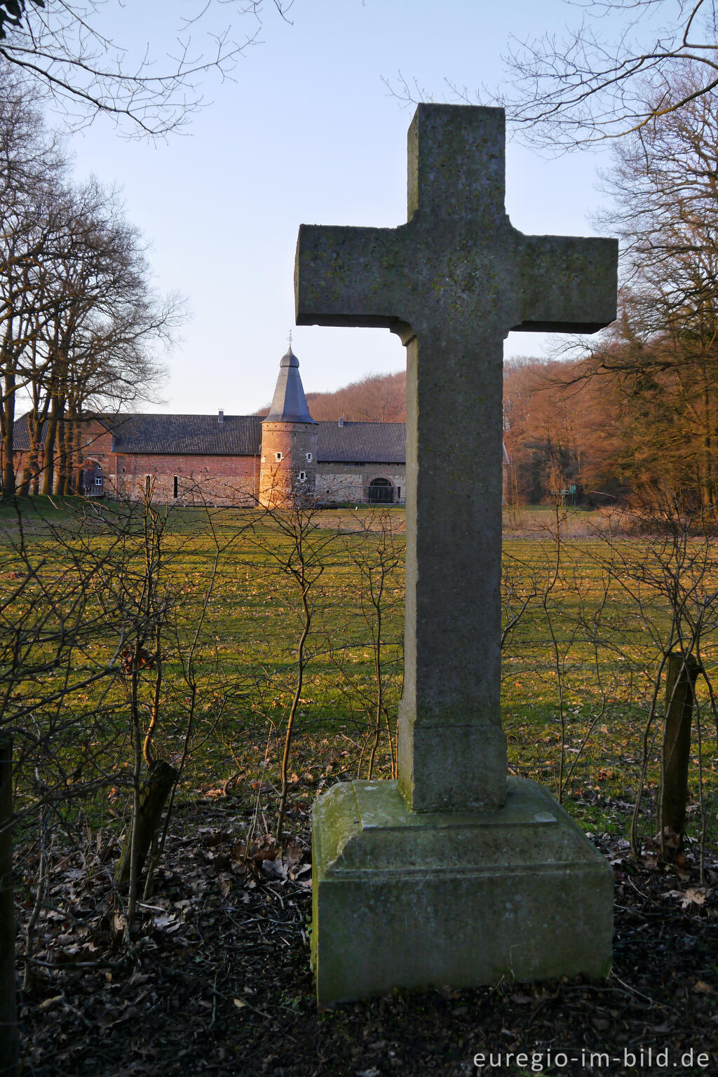 Detailansicht von Wegekreuz bei Haus Heyden auf dem "Weißen Weg" bei Aachen-Horbach