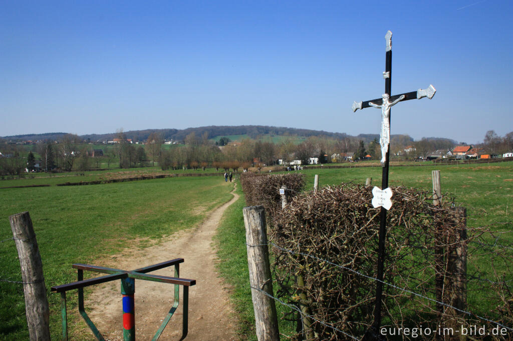 Wegekreuz und Drehkreuz an der Via Gulia zwischen Epen und Mechelen, Göhltal