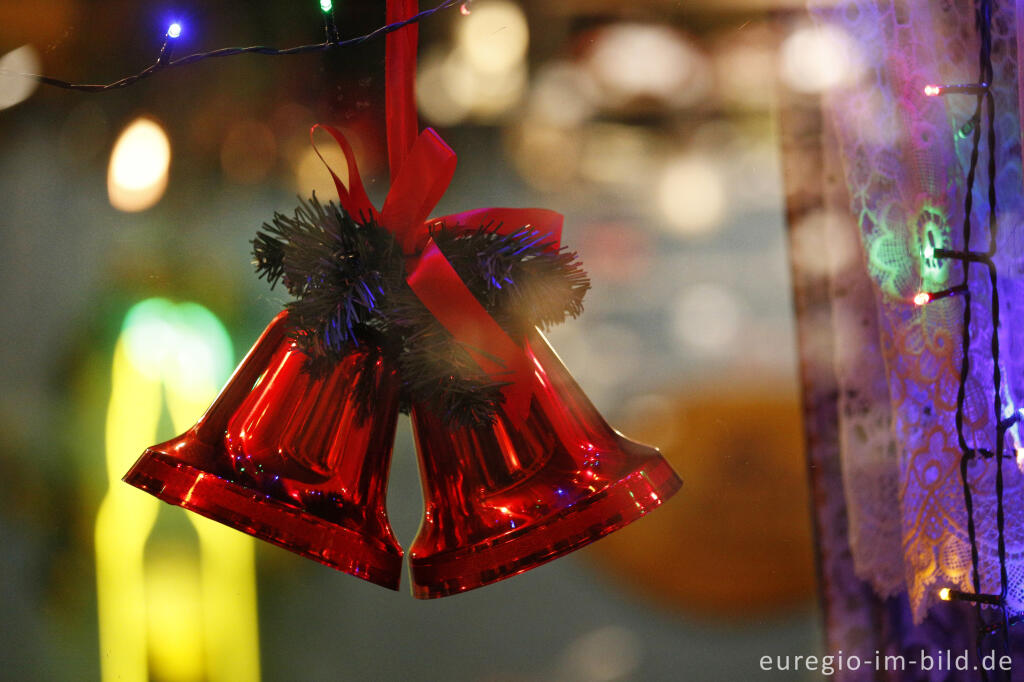 Detailansicht von Weihnachtsdekoration in Valkenburg