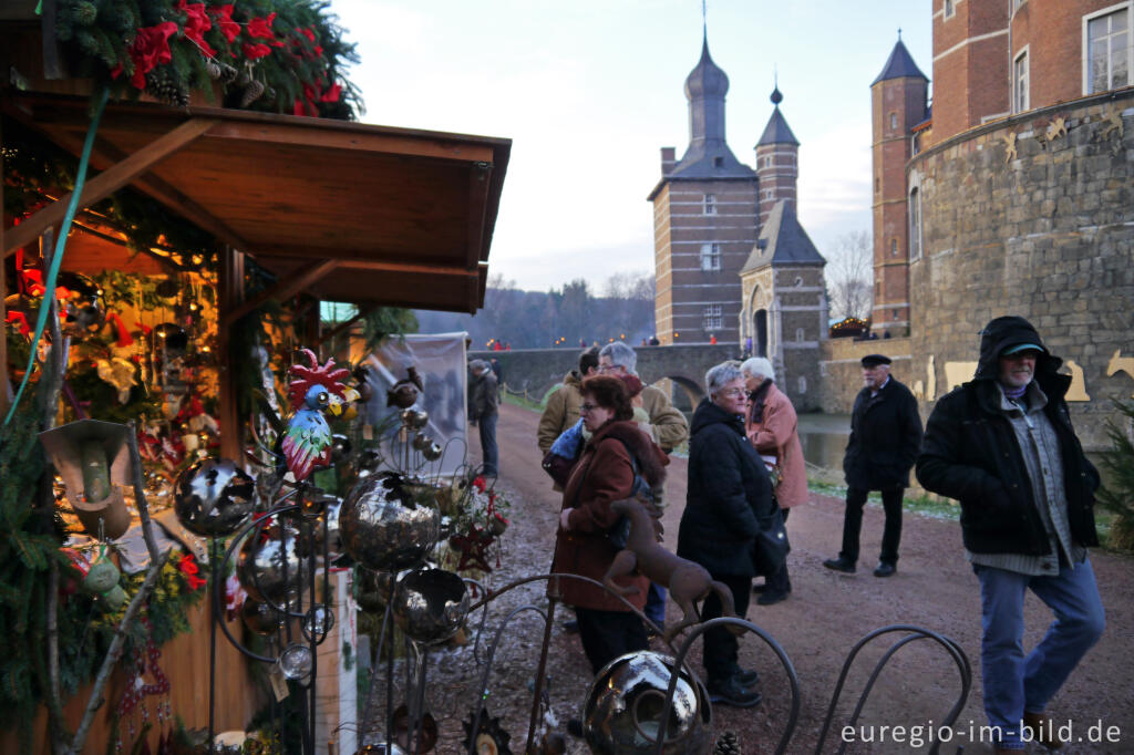 Detailansicht von Weihnachtsmarkt auf Schloss Merode