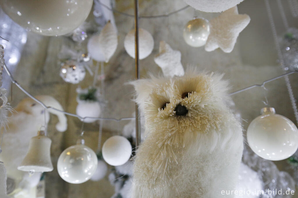 Detailansicht von Weihnachtsmarkt in der Fluweelengrotte in Valkenburg