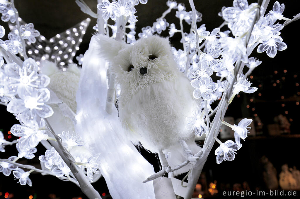 Detailansicht von Weihnachtsmarkt in der Fluweelengrotte in Valkenburg