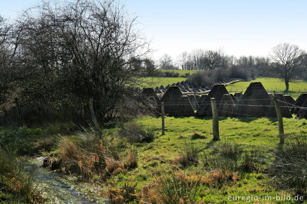 Detailansicht von Westwall bei Aachen-Schmithof mit Iterbach